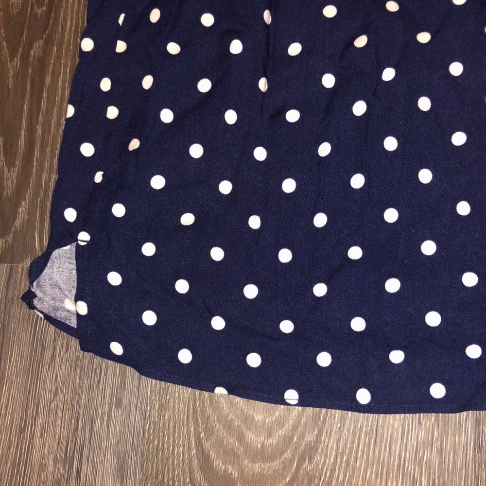 OldNavy Navy Polka Dot Tank Blouse - Picture 3 of 6